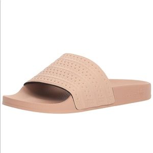 Adidas light pink slides